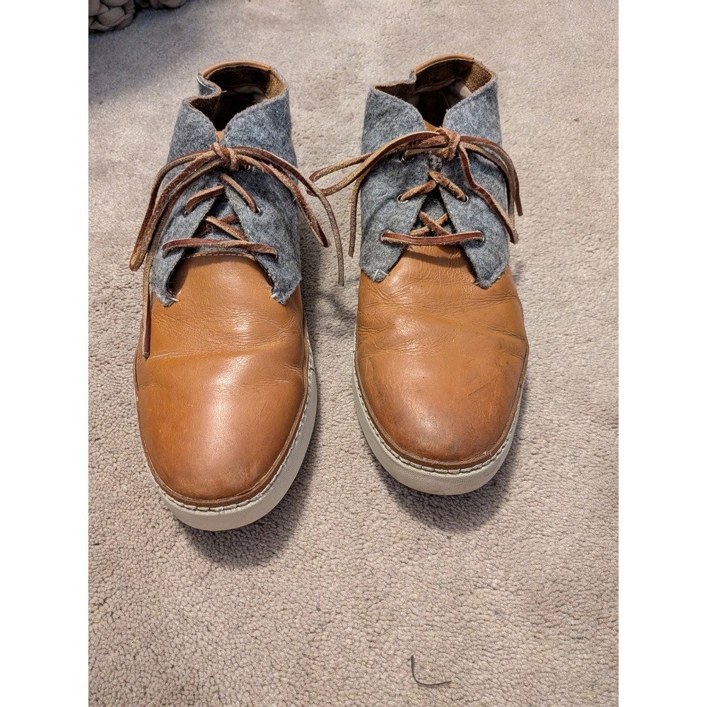 Sperry Top-Sider Gold Cup Chukka Boots Mens 12M Brown Leather Wool S13451